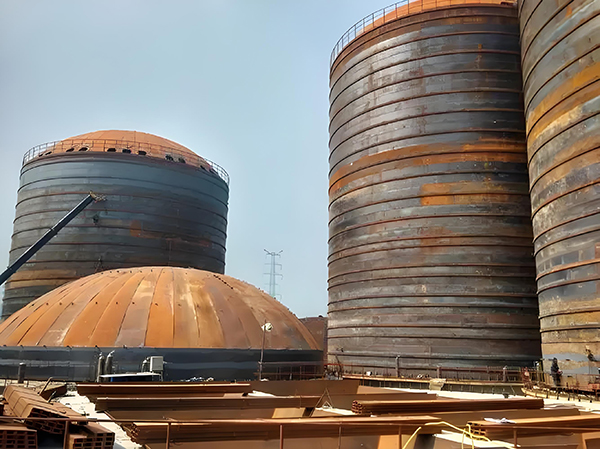 蓝山焦粉钢板仓